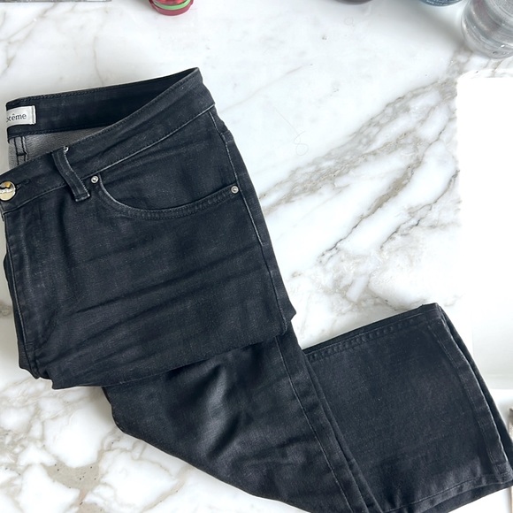 Toteme black straight leg jeans 28 - Picture 1 of 6